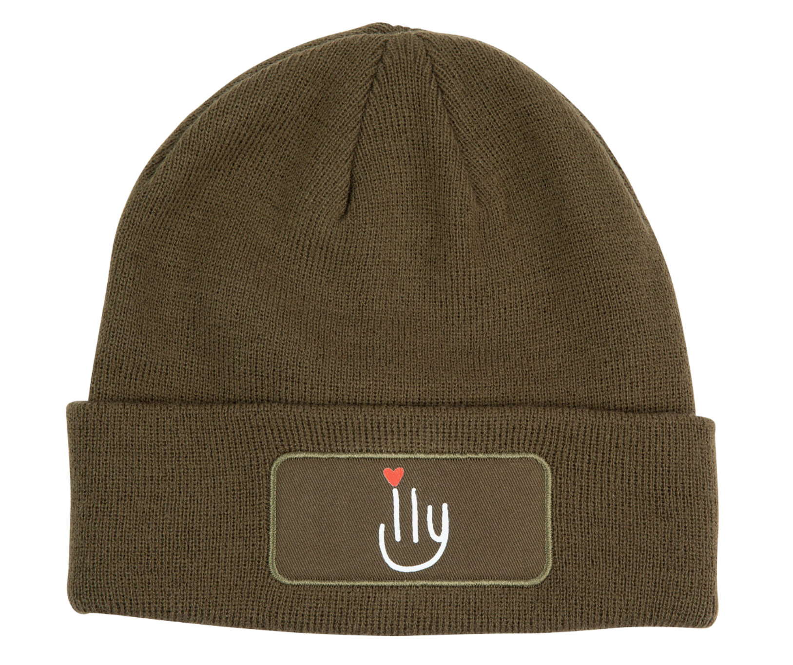 ILY olive green beanie