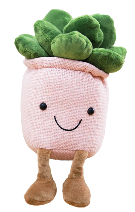 Bloomie Shayla - Plushie Succulent with Pink Pot
