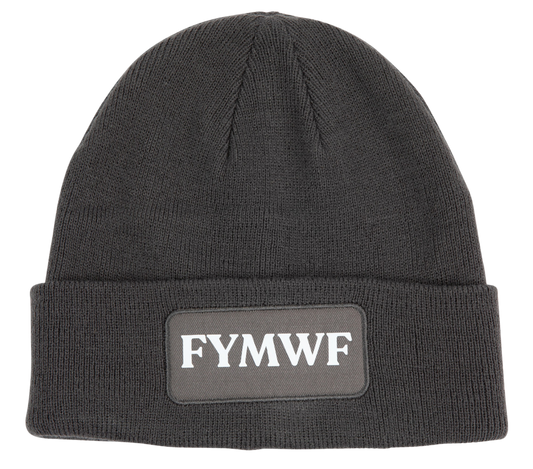 FYMWF dark gray beanie