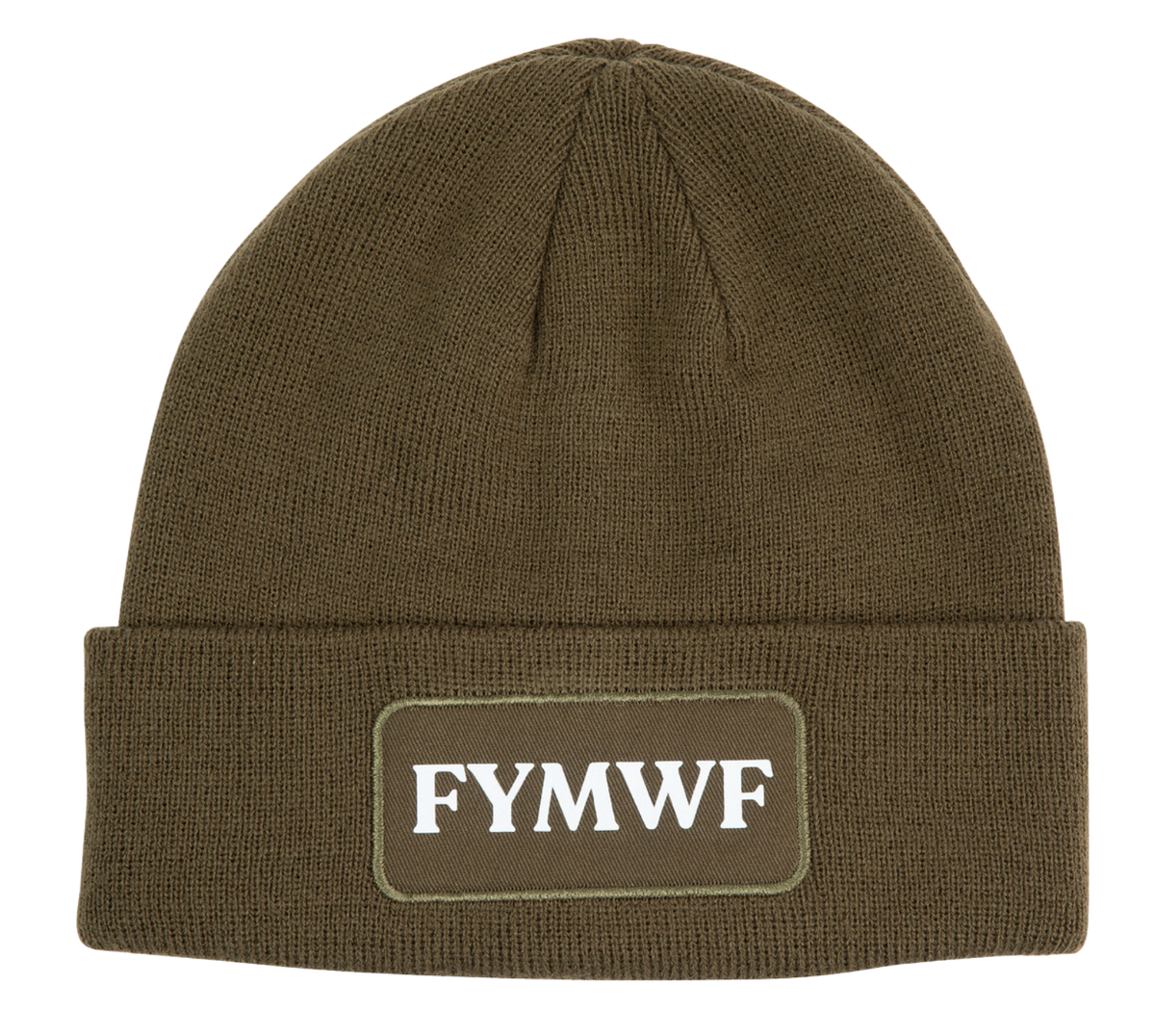 FYMWF olive green beanie