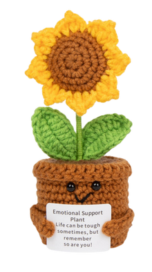 Positivity Pal crocheted sunflower